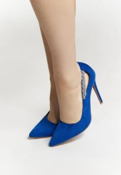 Faina Mit Kristallverzierung AlevaDecolletéBlau Donna Tacchi Alti FAB11B03J-K11