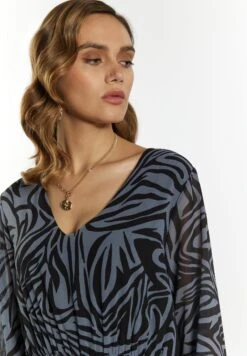 Faina Mit Zebra-PrintVestito EstivoGrau Schwarz Donna Vestiti FAB21C097-C11 -Faina Sconto 8fc34187ddeb4456b5eb7fcea4f35d99