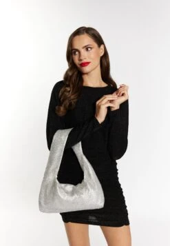 Faina Aus Kristallen Imane - Borsa A Mano - Silber