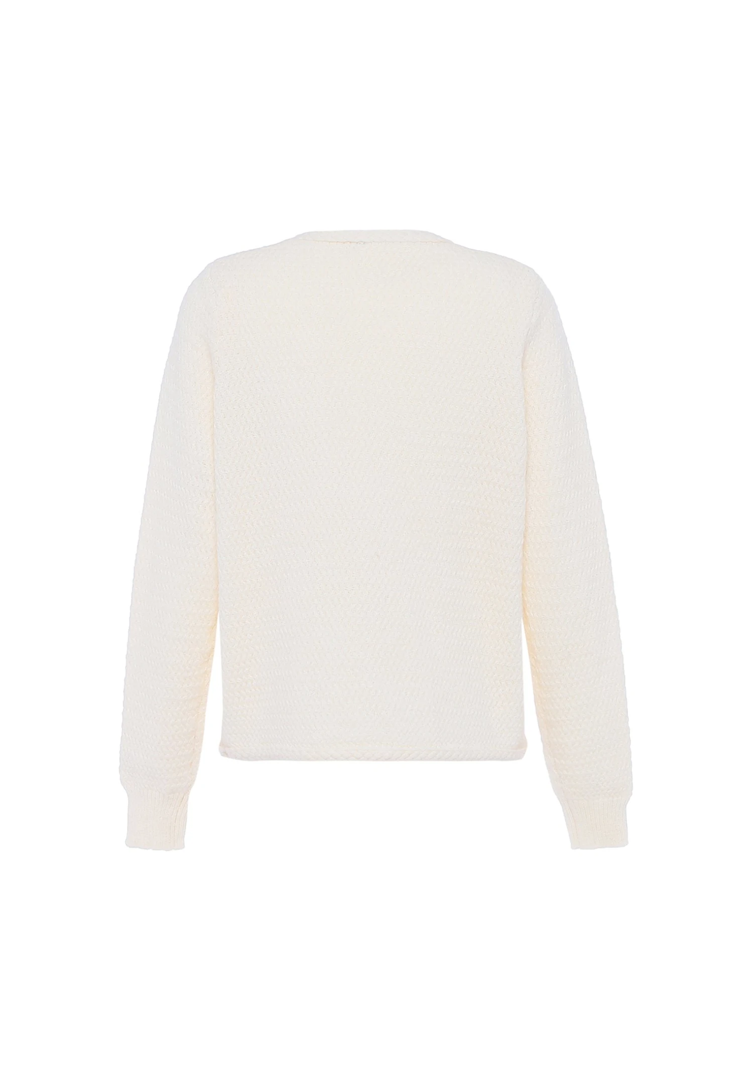 Faina CardiganWollweiss Donna Maglieria FAB21I0E2-A11 4 Faina CardiganWollweiss Donna Maglieria FAB21I0E2-A11 - Image 2