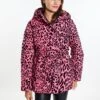 Faina Mit Leo Print DedicaCappotto InvernalePink Leo Donna Cappotti FAB21U045-J11