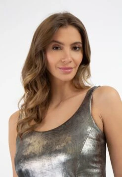 Faina In Metallic OptikVestito EleganteSchwarz Metallisch Donna Vestiti FAB21C08U-Q11 -Faina Sconto a0b8b9bb94504858ac1593358fa94aba