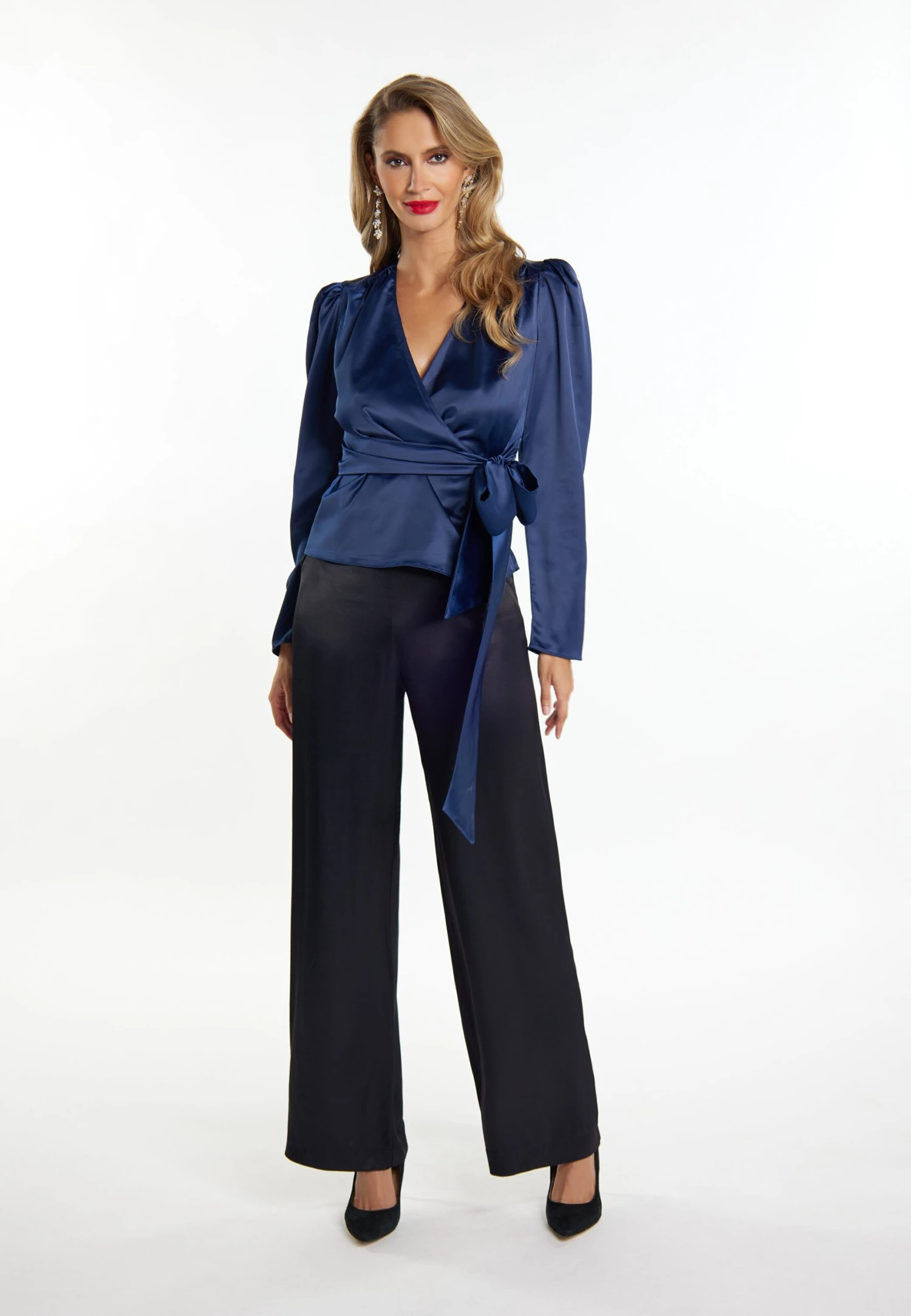 Faina Wickel EmbellCamicettaMarine Donna Camicie E Bluse FAB21E05H-K11 4 Faina Wickel EmbellCamicettaMarine Donna Camicie E Bluse FAB21E05H-K11 - Image 2