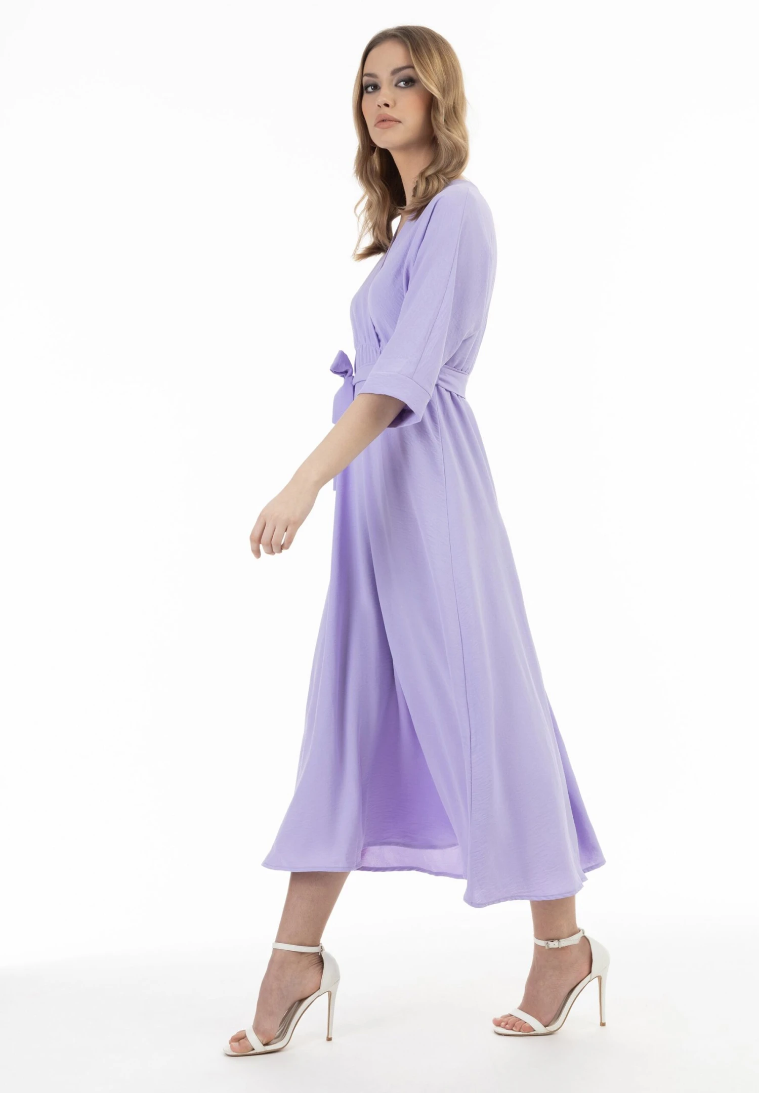 Faina MidiVestito EstivoFlieder Donna Vestiti FAB21C07T-I11 4 Faina MidiVestito EstivoFlieder Donna Vestiti FAB21C07T-I11 - Image 2