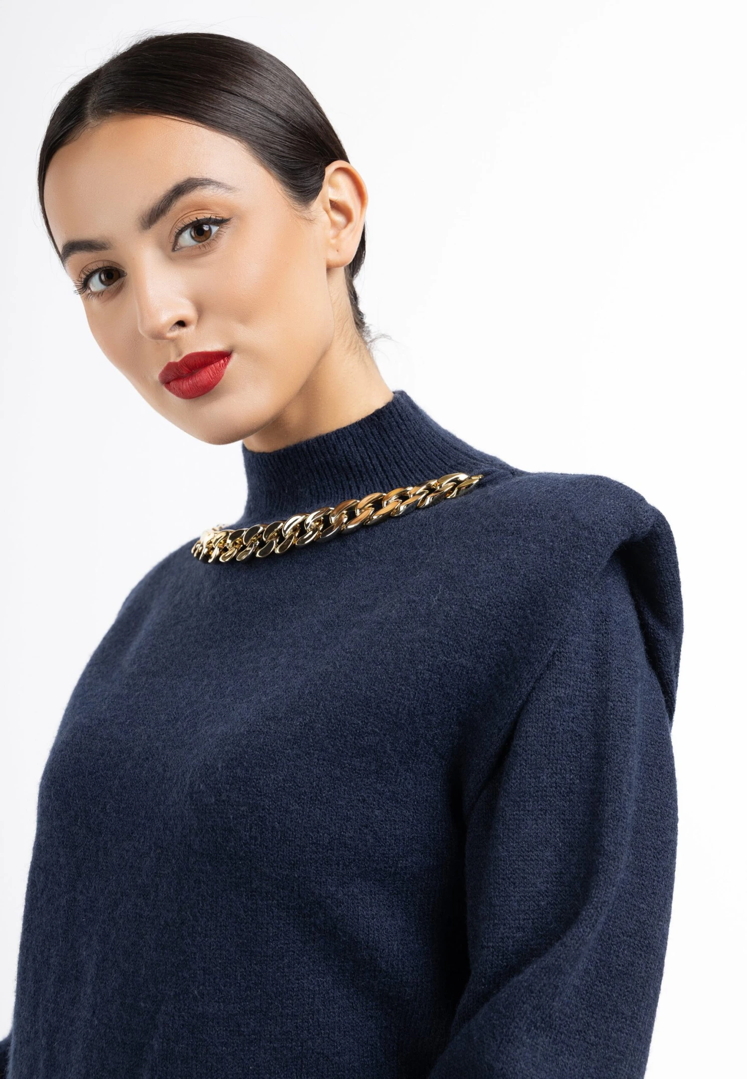 Faina Tuxe - Abito In Maglia - Marine 6 Faina Tuxe - Abito In Maglia - Marine - Image 4