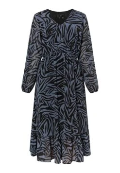 Faina Mit Zebra-PrintVestito EstivoGrau Schwarz Donna Vestiti FAB21C097-C11 -Faina Sconto a823ea1055d94252a56c74ee5314c50f