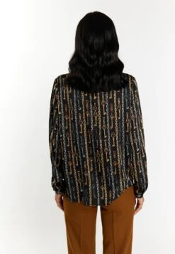 Faina ZithaCamiciaSchwarz Mehrfarbig Donna Camicie E Bluse FAB21E05E-Q11 -Faina Sconto a93ce6648c774f3d884b7236ff1bd6e0