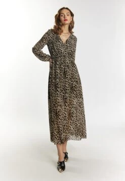 Faina Mit LeoprintVestito LungoBeige Leo Donna Vestiti FAB21C09A-B11