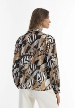 Faina Schluppen CanevaCamiciaSchwarz Mehrfarbig Donna Camicie E Bluse FAB21E04T-T11 -Faina Sconto b0780f40097e43d09b98bb5c5649c0ec