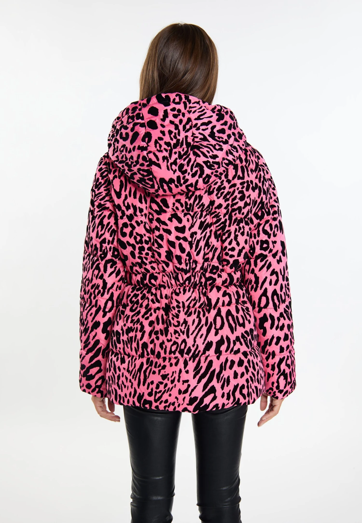 Faina Mit Leo Print DedicaCappotto InvernalePink Leo Donna Cappotti FAB21U045-J11 5 Faina Mit Leo Print DedicaCappotto InvernalePink Leo Donna Cappotti FAB21U045-J11 - Image 3