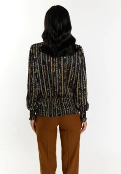 Faina NaemiCamicettaSchwarz Mehrfarbig Donna Camicie E Bluse FAB21E05D-Q11 -Faina Sconto b39f594e39a747ab91ec8dffaa4eef65