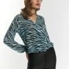 Faina Mit ZebraprintCamicettaHellblau Schwarz Donna Camicie E Bluse FAB21E058-K11 1 Faina Mit ZebraprintCamicettaHellblau Schwarz Donna Camicie E Bluse FAB21E058-K11 -Faina Sconto b4847fee78584992aac448a5015d6e31