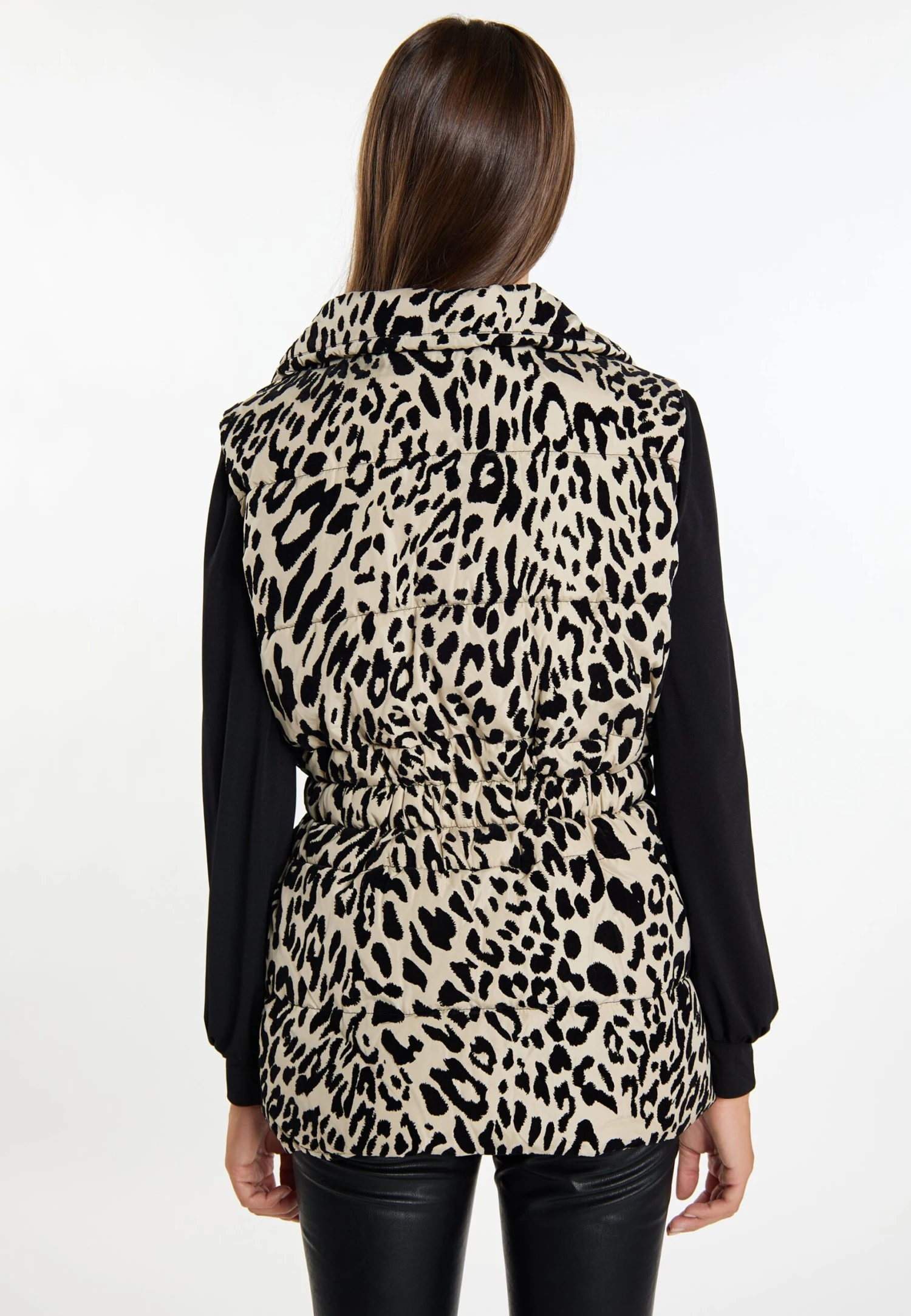 Faina WattierteZithaSmanicatoBeige Leo Donna Giacche E Blazer FAB21U03R-B11 5 Faina WattierteZithaSmanicatoBeige Leo Donna Giacche E Blazer FAB21U03R-B11 - Image 3