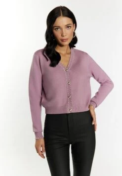 Faina Mit Perlen Mioki - Cardigan - Mauve