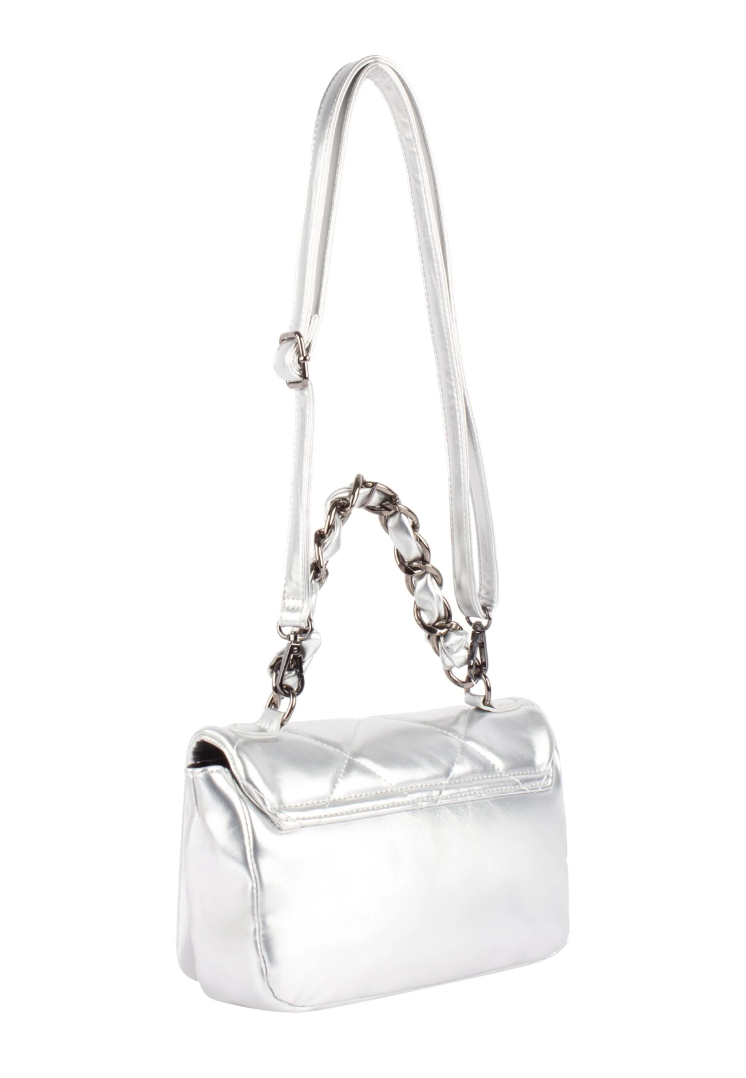 Faina Im Metallic-Look - Borsa A Mano - Silber 5 Faina Im Metallic-Look - Borsa A Mano - Silber - Image 3