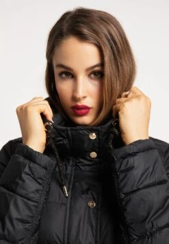 Faina CaspioCappotto InvernaleSchwarz Donna Cappotti FAB21U026-Q11 -Faina Sconto ba26cb9d9395489bb1ecf39d94763164