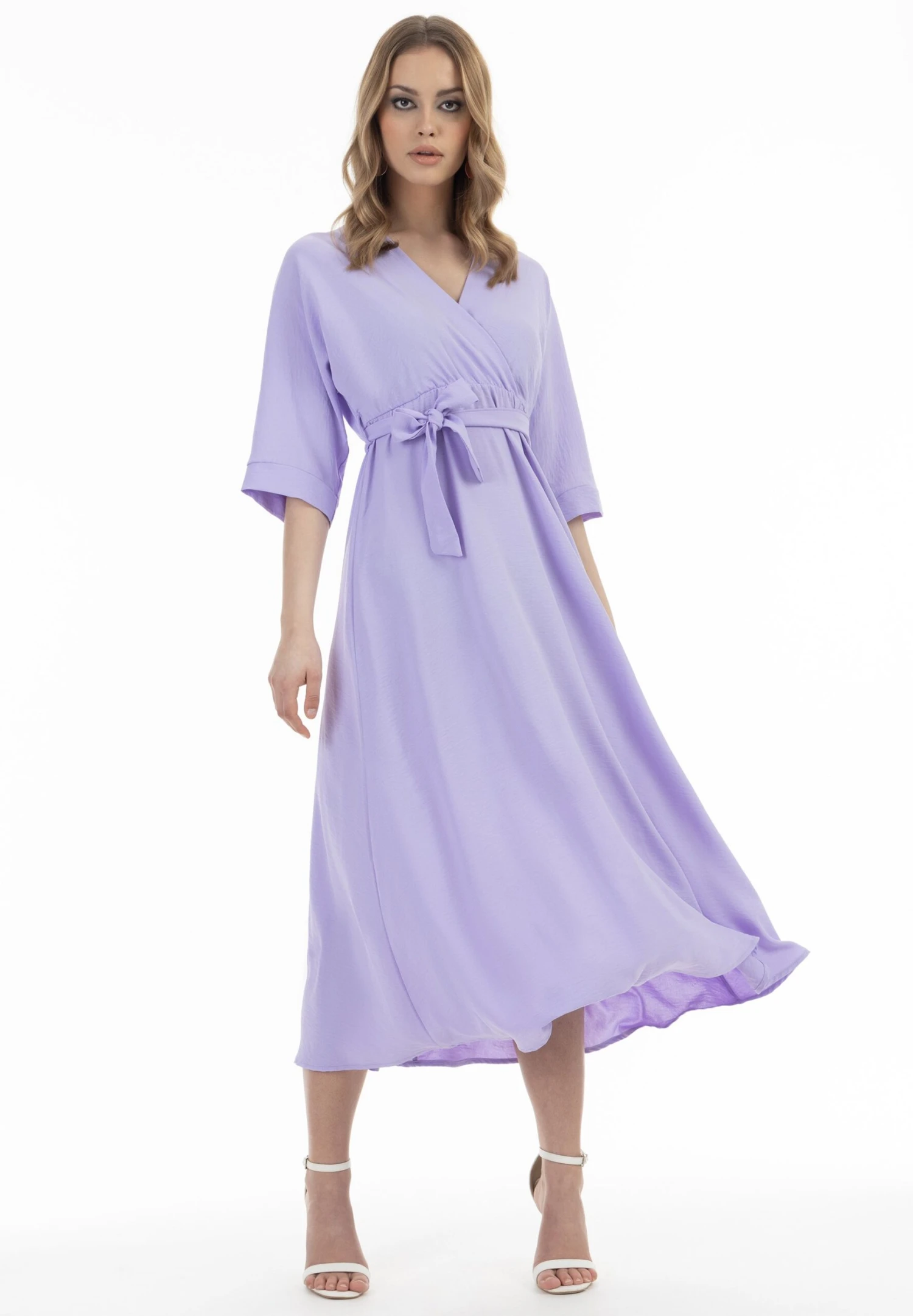 Faina MidiVestito EstivoFlieder Donna Vestiti FAB21C07T-I11 3 Faina MidiVestito EstivoFlieder Donna Vestiti FAB21C07T-I11