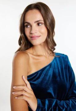 Faina One-Shoulder NallyMaglietta A Manica LungaBlau Donna T-shirt E Top FAB21D00Z-K11 -Faina Sconto c3af483bfa5448c3b7415f439ac73255