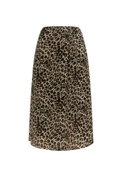 Faina Mit LeoprintGonna A CampanaBeige Leo Donna Gonne FAB21B033-B11 -Faina Sconto c5887ec88a764915b80b966923f76062