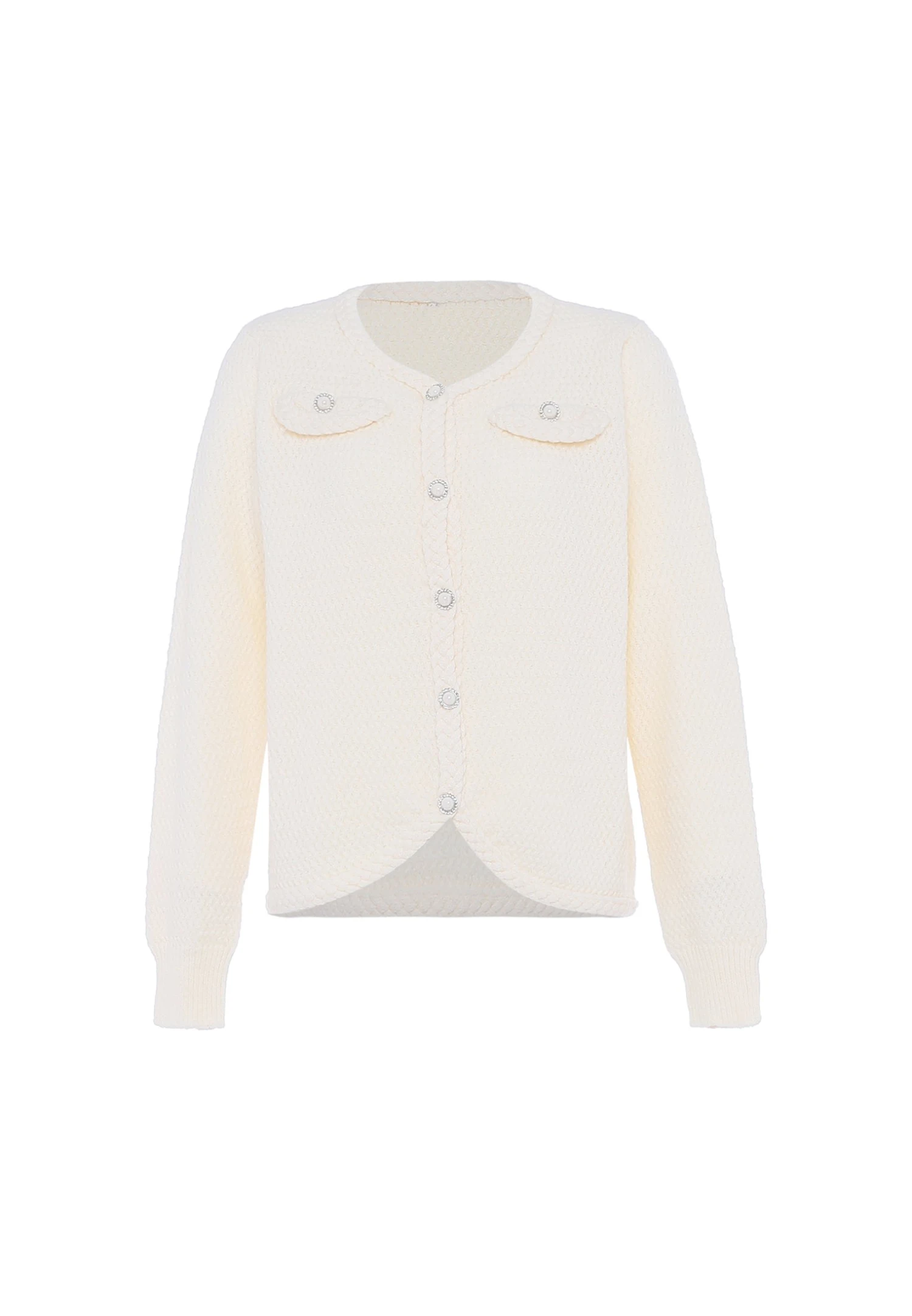 Faina CardiganWollweiss Donna Maglieria FAB21I0E2-A11 3 Faina CardiganWollweiss Donna Maglieria FAB21I0E2-A11