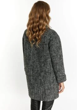 Faina TuxeCappotto ClassicoSchwarz Weiss Kariert Donna Cappotti FAB21U03D-Q11 -Faina Sconto c81675a10df14ce1a2788421f4243f3f