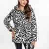 Faina Mit Zebra-Print NaemiCappotto InvernaleWeiss Zebra Donna Cappotti FAB21U040-A11 -Faina Sconto d57df92290cd4dde9e7311d5f38a906c