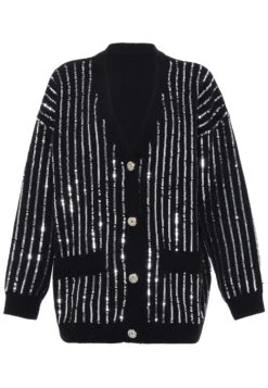 Faina CardiganSchwarz Donna Maglieria FAB21I0DE-Q11