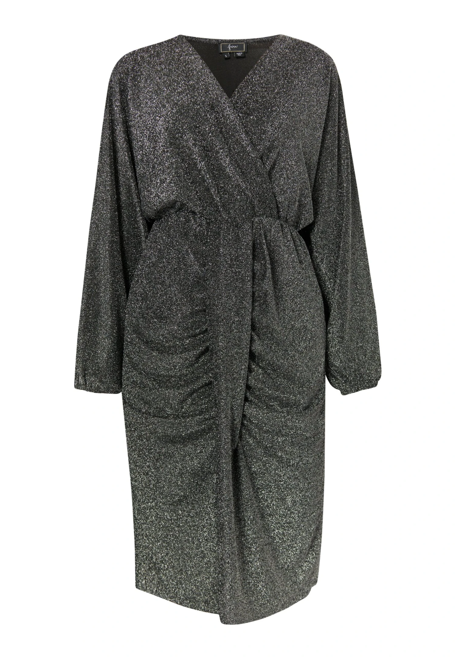 Faina Mit GlanzgarnVestito EleganteSilber Schwarz Donna Vestiti FAB21C095-D11 7 Faina Mit GlanzgarnVestito EleganteSilber Schwarz Donna Vestiti FAB21C095-D11 - Image 5