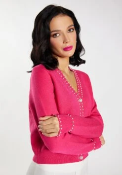 Faina Mit Perlen MiokiCardiganPink Donna Maglieria FAB21I0BA-J11