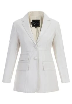 Faina Giacca In Similpelle - Creme -Faina Sconto e4384e61021d48c2a2963a5a7618e1ef