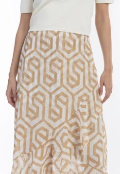 Faina Gonna A CampanaBeige Weiss Donna Gonne FAB21B02X-B11 -Faina Sconto e86589375f254b73b55aaa428e8df127