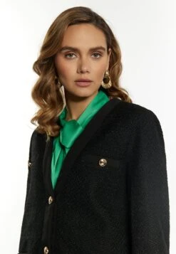 Faina Bouclé Nally - Cappotto Corto - Schwarz -Faina Sconto f4a56054a183488b804096670db5d85c