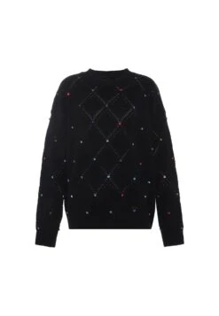 Faina MaglioneSchwarz Donna Maglieria FAB21I0D6-Q11