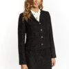 Faina BoucléKooshCardiganSchwarz Donna Giacche E Blazer FAB21G01N-Q11