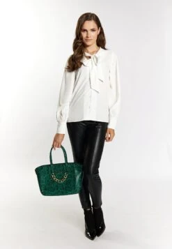 Faina TylinBorsa A ManoGrün Schwarz Donna Borse FAB51H08H-T12