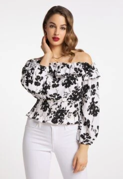 Faina MiokiCamicettaWeiss Schwarz Donna Camicie E Bluse FAB21E046-A11