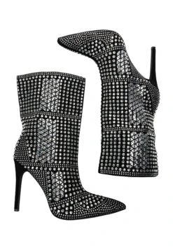 Faina MiokiStivaletti Con TaccoSchwarz Silber Donna Stivali FAB11A04F-Q11 -Faina Sconto fcfad34a18ac4822bd2b8dc75e7f73ef